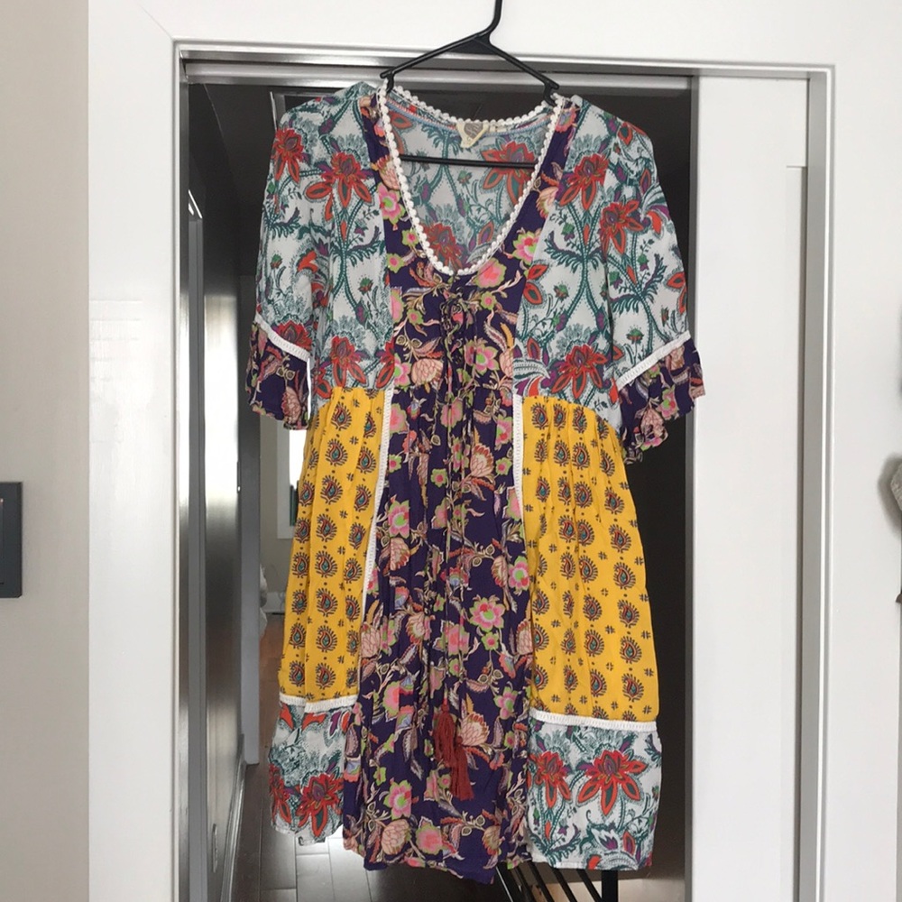 Anthropologie Patchwork Sundress
